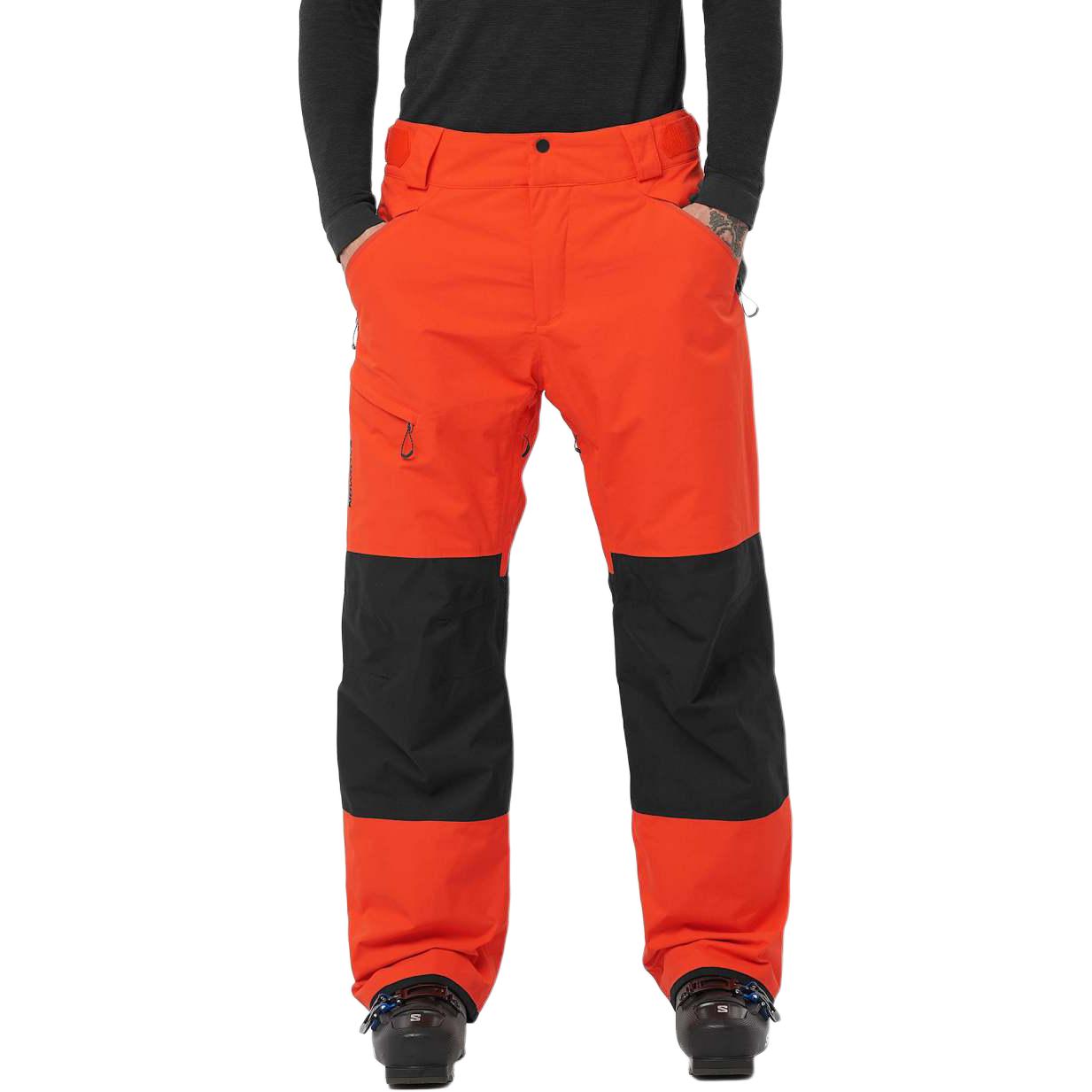 Shop SALOMON Transfer Puff  Red Waterproof Ski Pants - Winter Adventure Wear LC2337300