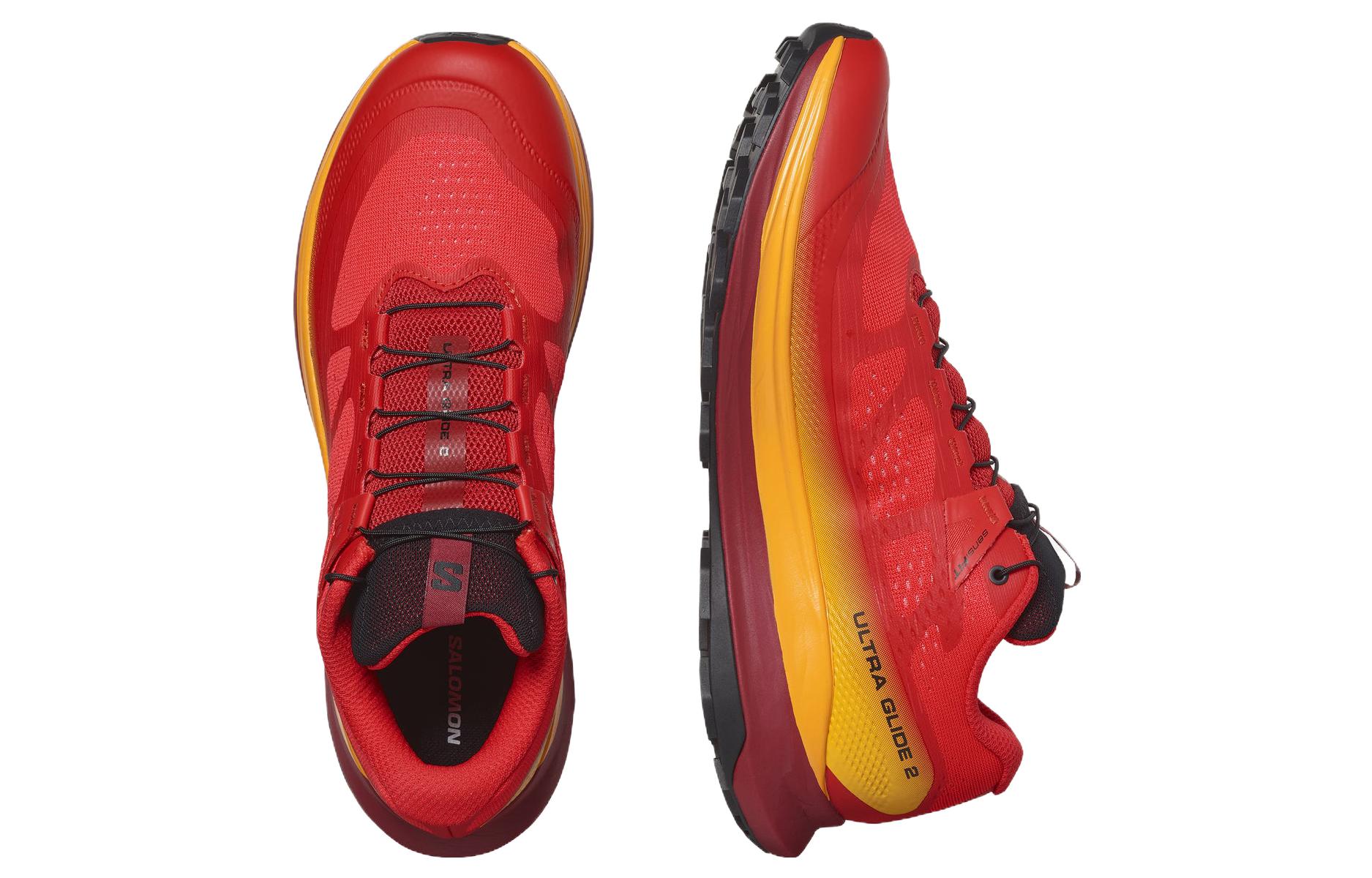 Shop 萨洛蒙Ultra Glide 2红橙跑鞋 472859