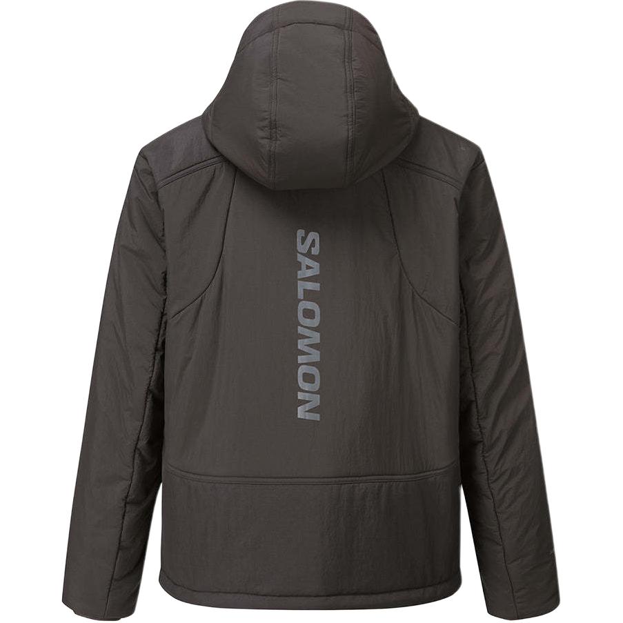 Lookbook SALOMON UNI FW24 淺灰色連帽外套 - 時尚舒適款式。 LC2573200