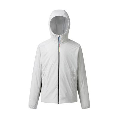 Salomon UNI FW24 Light Gray Zip-Up Hoodie Jacket LC2573800