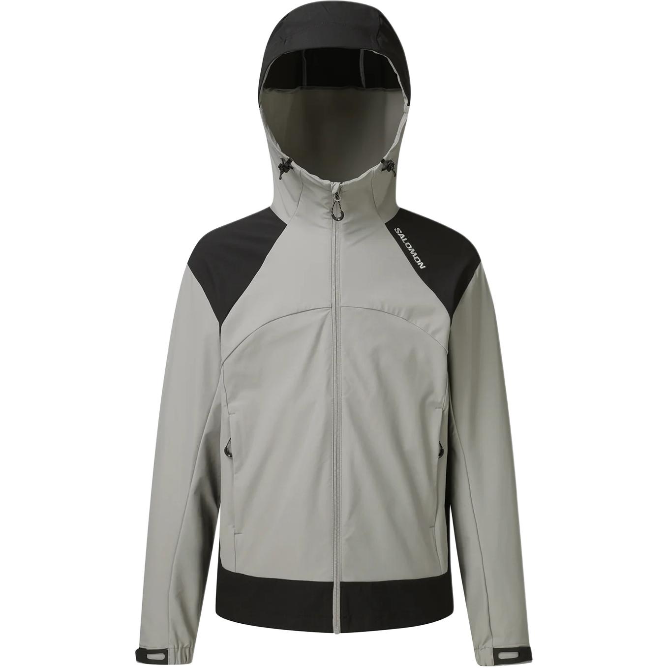 Salomon UNI OTRIS Gray/Khaki Outdoor Casual Hooded Jacket LC2403800