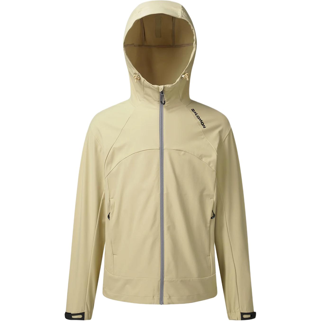 Salomon UNI OTRIS Outdoor Casual Hooded Jacket Yellow Brown LC2403700