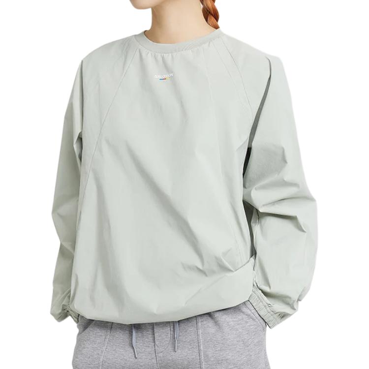 Cheap Salomon UNI Race Flag 圓領衫 淺綠 男女寬鬆版型 LC2393900