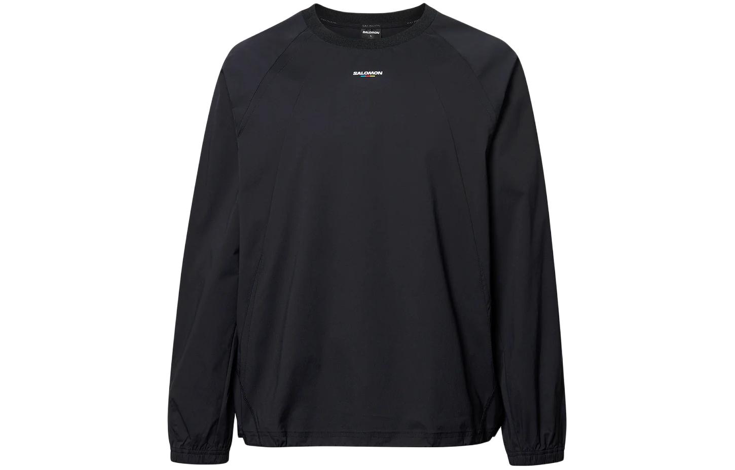 Salomon Unisex Black Crewneck Pullover Loose Fit Long Sleeve Sweatshirt S241001STW12