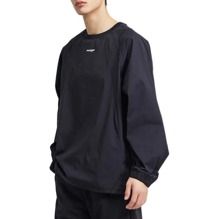 Details for Salomon Unisex Black Crewneck Pullover Loose Fit Long Sleeve Sweatshirt S241001STW12