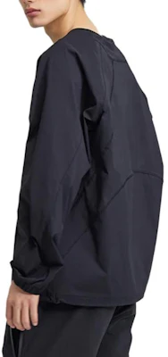 Salomon Unisex Black Crewneck Pullover Loose Fit Long Sleeve Sweatshirt S241001STW12 Sizing Salomon Unisex Black Crewneck Pullover Loose Fit Long Sleeve Sweatshirt S241001STW12