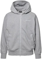 Salomon Unisex Gray Hoodie Jacket with Logo Print S241001SHD12-MGR Salomon Unisex Gray Hoodie Jacket with Logo Print S241001SHD12-MGR
