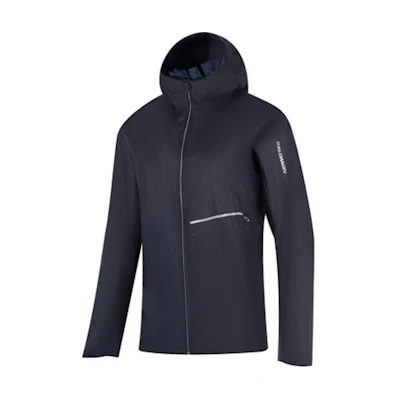 Salomon Unisex Solid Color Hoodie Jacket - Deep Black LC2203800