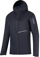 Order Salomon Jaket Hoodie Warna Solid Unisex - Hitam Gelap LC2203800