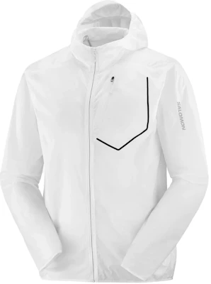 Salomon Unisex Windproof Zip Hoodie Jacket - White LC2043100 Buy Salomon Unisex Windproof Zip Hoodie Jacket - White LC2043100
