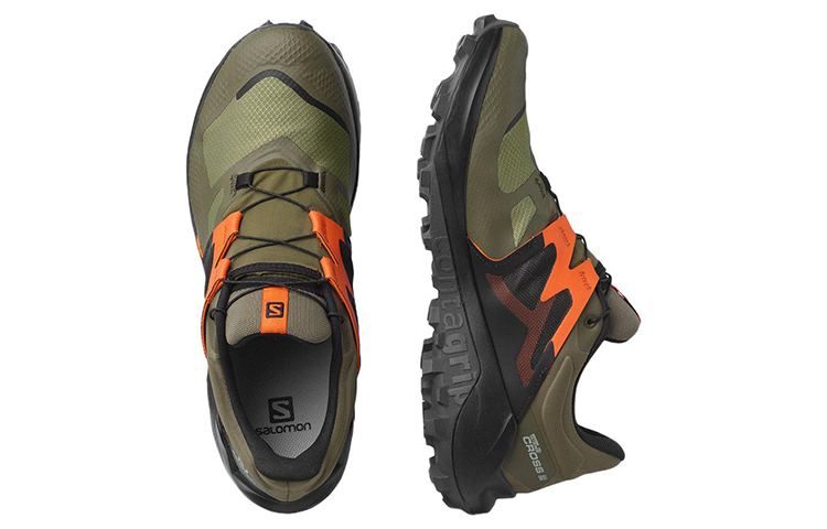Lookbook Salomon Wildcross 2 GTX ''Vert Olive Noir Orange'' 414577