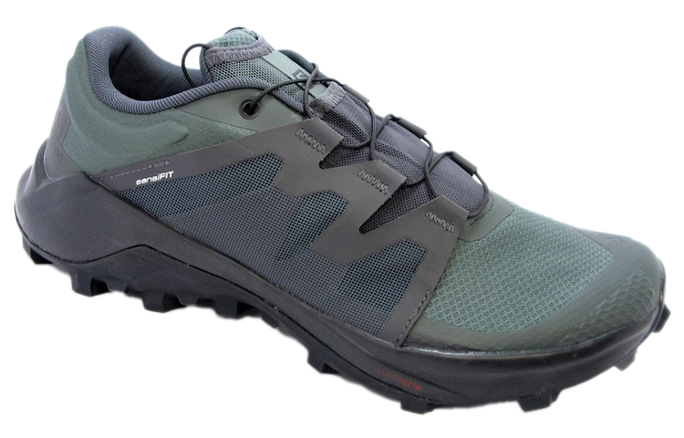 Lookbook サロモン ワイルドクロス 黒緑 (Saromon Wairudokurosu Kuro Midori) 412754