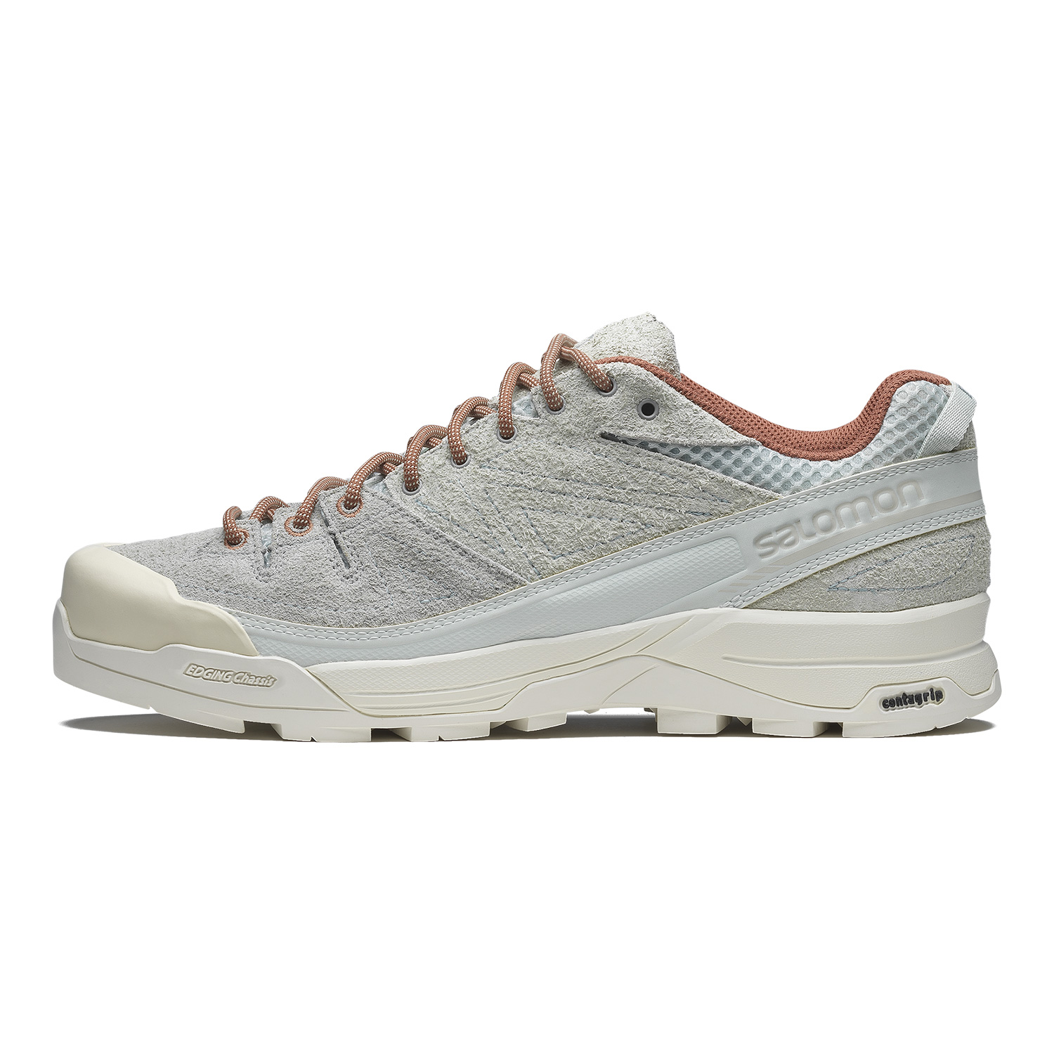 Salomon X-ALP Suede Low-Top Running Shoes Light Gray Casual Comfort. 477251