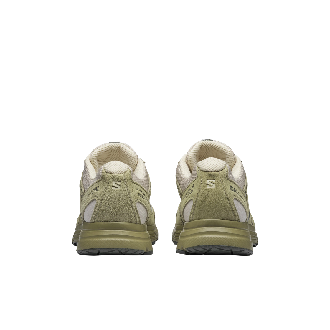 Lookbook Salomon X-Mission 4 Suede ''Turtledove Moss Grey'' Gris et Beige L41748300