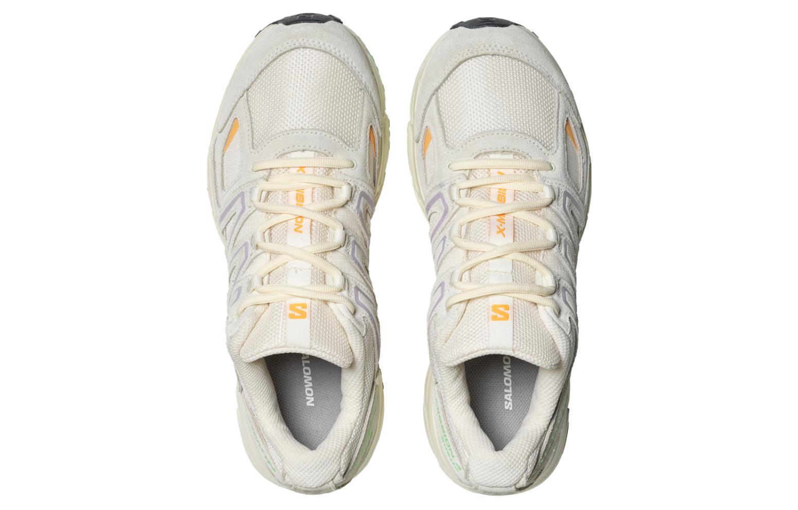 Lookbook SALOMON薩洛門 X-Mission 4 麂皮 耐磨透氣 低幫 戶外功能鞋 男女同款 香草色