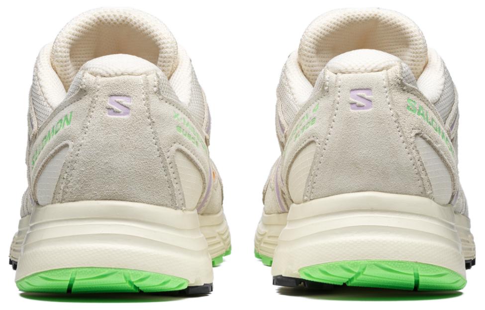 Shop SALOMON薩洛門 X-Mission 4 麂皮 耐磨透氣 低幫 戶外功能鞋 男女同款 香草色