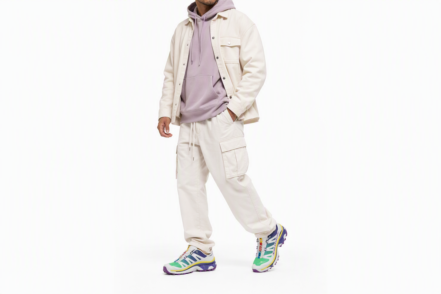 Order 【6月25日中午12點 得物發售】 MM6 Maison Margiela x SALOMON萨洛門 XT-4 MULE 舒適防滑耐磨透氣 低筒 休閒跑步鞋 男女通款 光譜藍