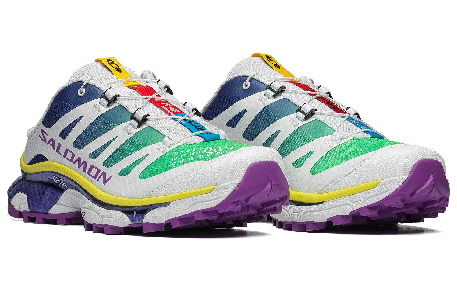 Shop 【6月25日中午12點 得物發售】 MM6 Maison Margiela x SALOMON萨洛門 XT-4 MULE 舒適防滑耐磨透氣 低筒 休閒跑步鞋 男女通款 光譜藍
