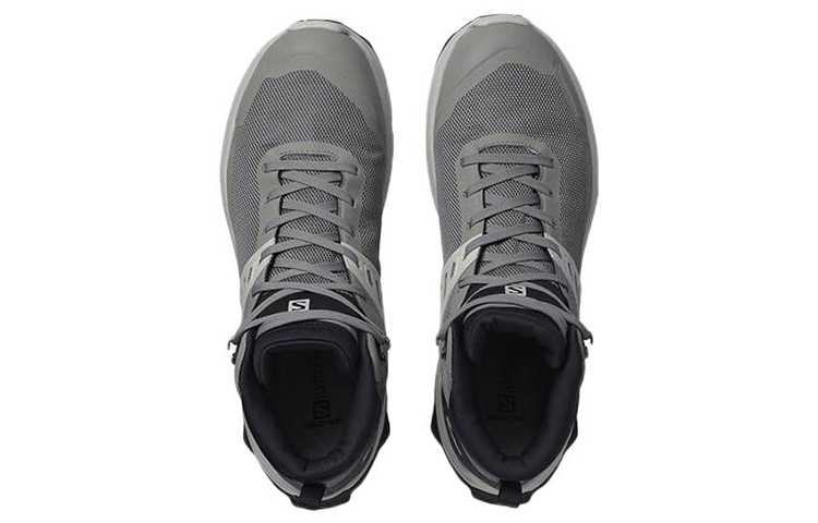 Lookbook Salomon X Raise Mid GTX 'Gris' zapatillas trekking impermeables. 410266