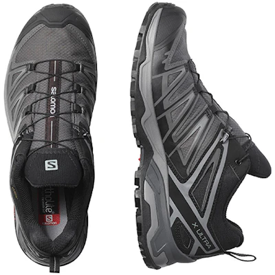 Salomon X Ultra 3 GTX ''Zwart Zilver Grijs'' 398672 Lookbook Salomon X Ultra 3 GTX ''Zwart Zilver Grijs'' 398672