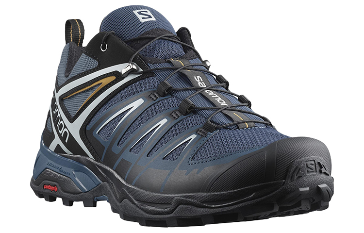 Lookbook Salomon X Ultra 3 Low 'Hitam Biru' 411399