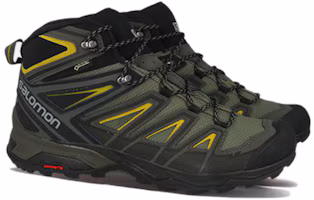 Lookbook Salomon X Ultra 3 Mid GTX 'Hitam Hijau' 401337