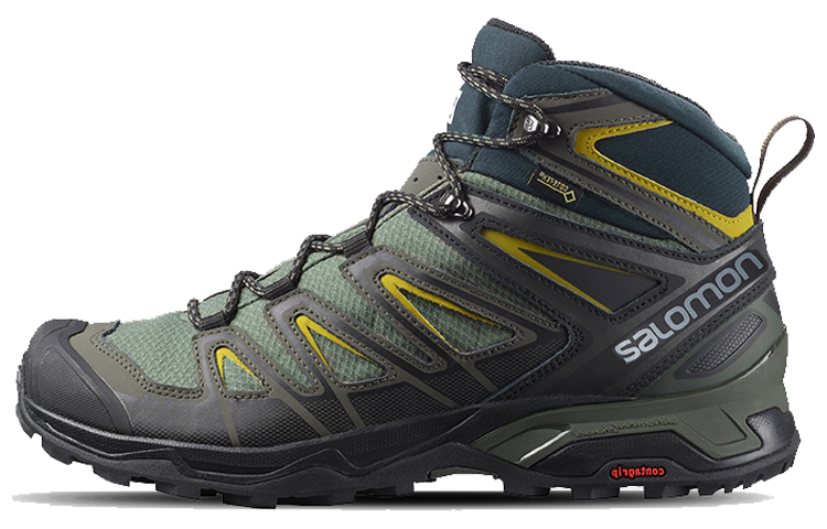 Salomon X Ultra 3 Wide Mid GTX 'Grey Green' 401295