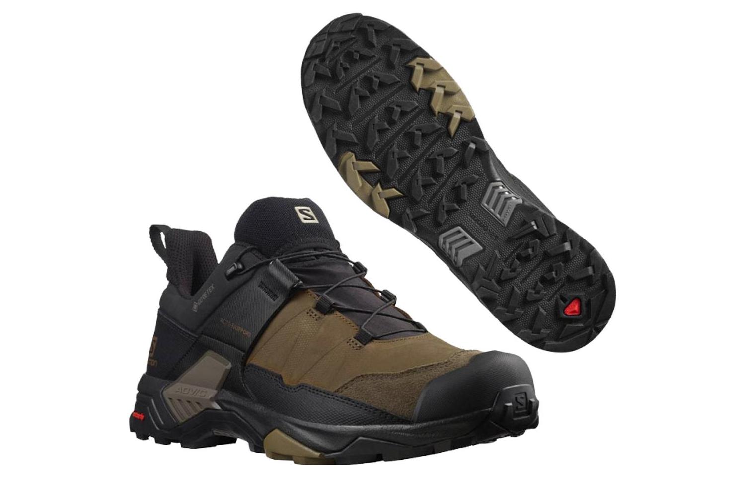 Purchase 살로몬 X 울트라 4 GTX 가죽 블랙브라운 413515