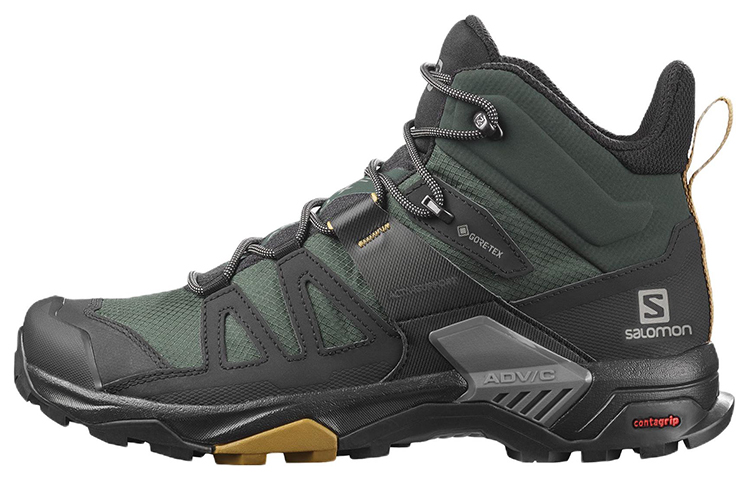 Salomon X Ultra 4 Mid GTX 'Black Green'