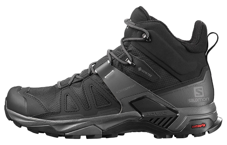 Buy 薩洛蒙 X Ultra 4 中筒 Gore-Tex 防滑耐磨戶外鞋 黑色