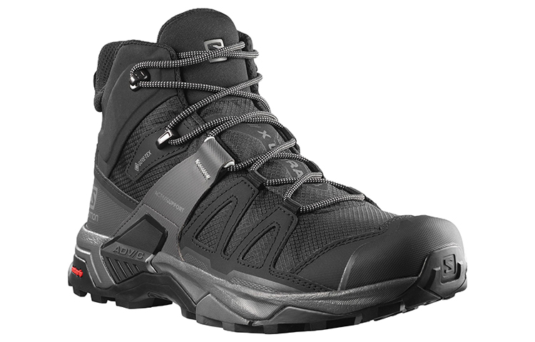 Order 薩洛蒙 X Ultra 4 中筒 Gore-Tex 防滑耐磨戶外鞋 黑色