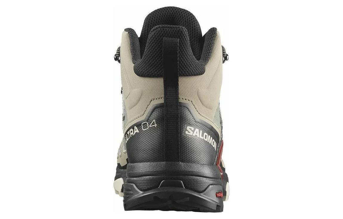 Shop SALOMON薩洛門 X Ultra 4 Mid Gtx 耐磨透氣 中幫 戶外功能鞋 男款 卡其綠
