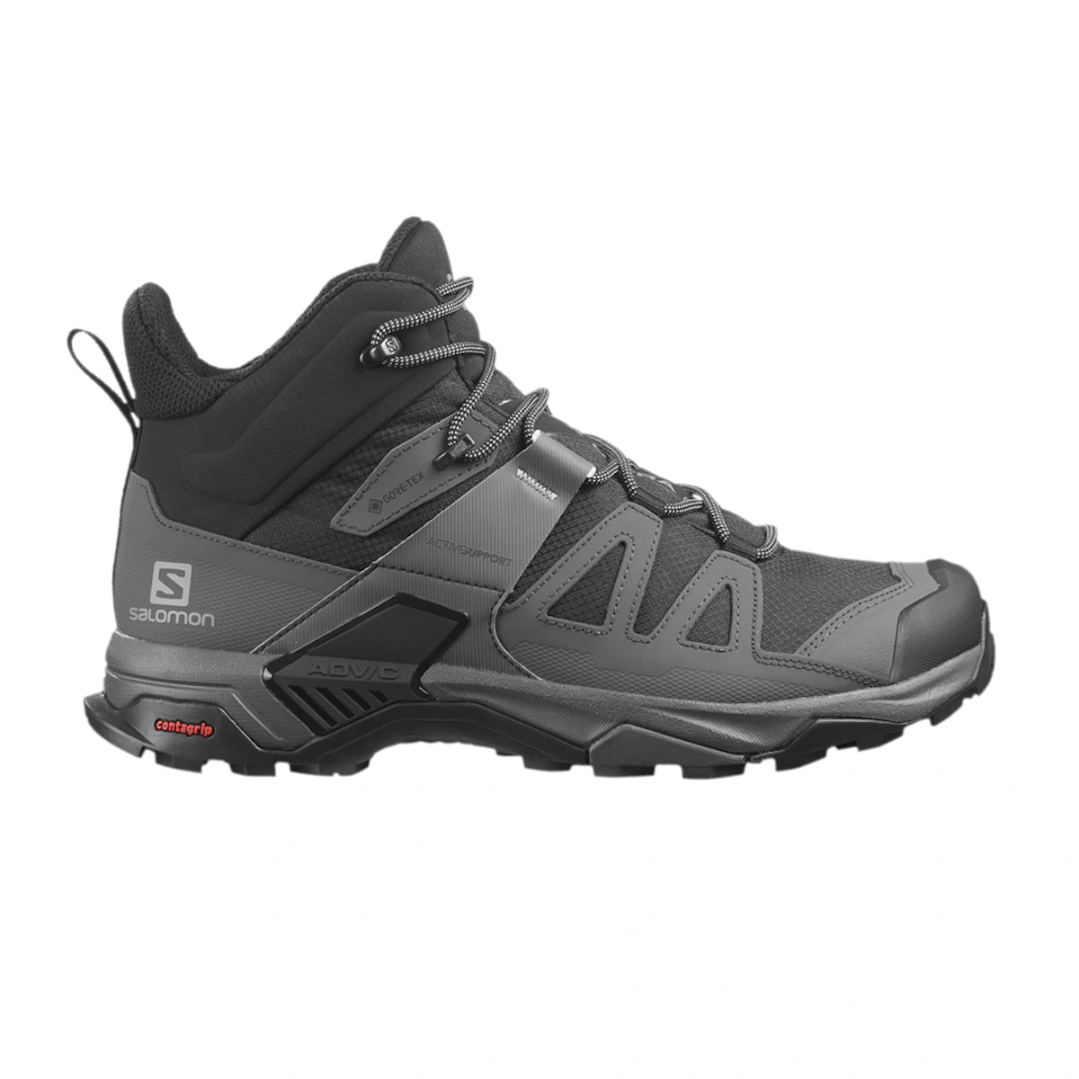 Salomon X Ultra 4 Mid Wide GORE-TEX 'Black Magnet'