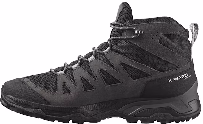 Salomon X Ward Leren Mid GTX ''Phantom Zwart'' 471817 Buy Salomon X Ward Leren Mid GTX ''Phantom Zwart'' 471817