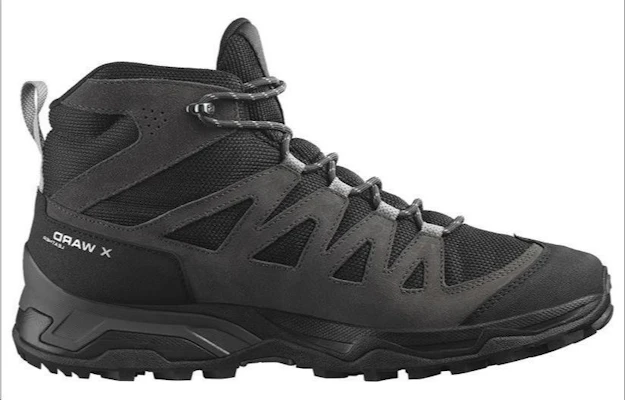 Salomon X Ward Leren Mid GTX ''Phantom Zwart'' 471817 Order Salomon X Ward Leren Mid GTX ''Phantom Zwart'' 471817