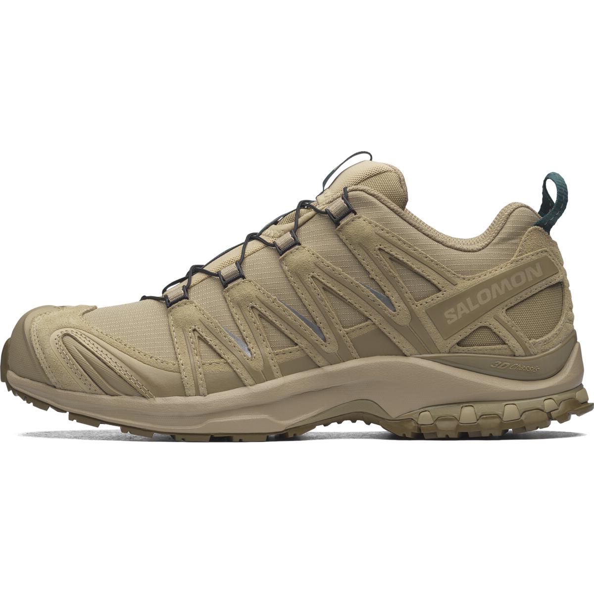Salomon XA Pro 3D Suede Low-Top Hiking Shoes Brown Outdoor Footwear. 491279