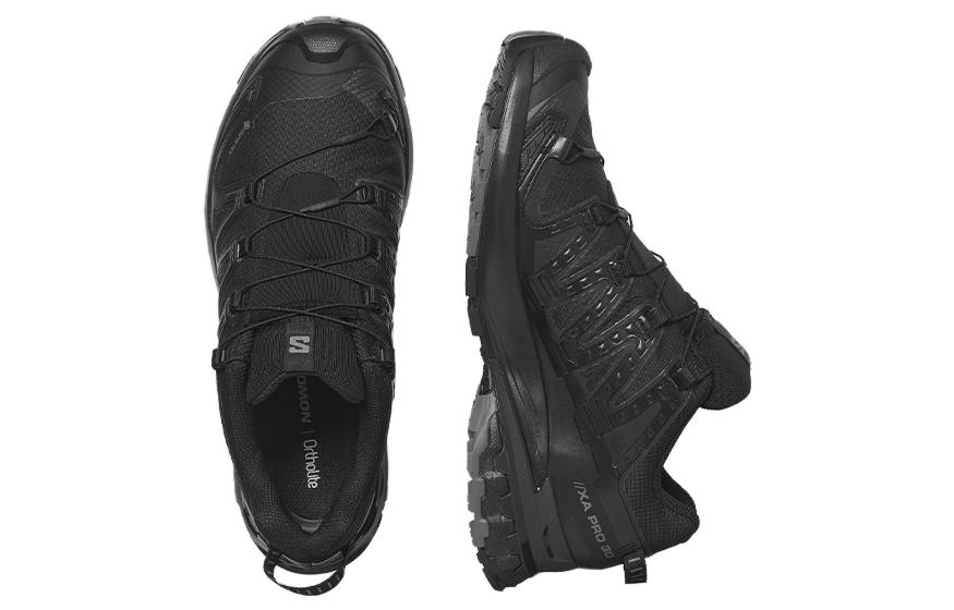 Shop SALOMON 萨洛蒙 XA Pro 3D V9 舒適 減震防滑耐磨 低筒 戶外功能鞋 女款 黑色