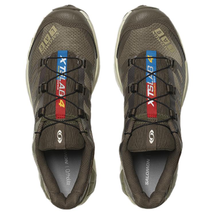 Shop SALOMON薩羅門 XT-4 緩震耐磨 低筒 戶外功能鞋 男女通款 栗色