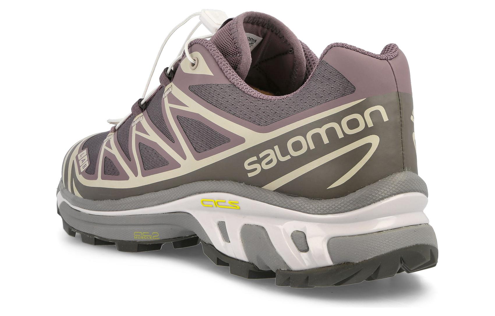 Shop SALOMON萨洛蒙 XT-6 防滑耐磨 低筒 戶外功能鞋 男款 紫色