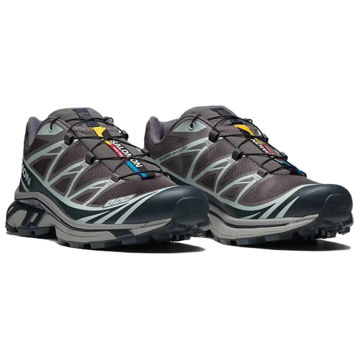 Order SALOMON薩洛門 XT-6 減震耐磨 低筒 戶外功能鞋 男女同款 灰褐色