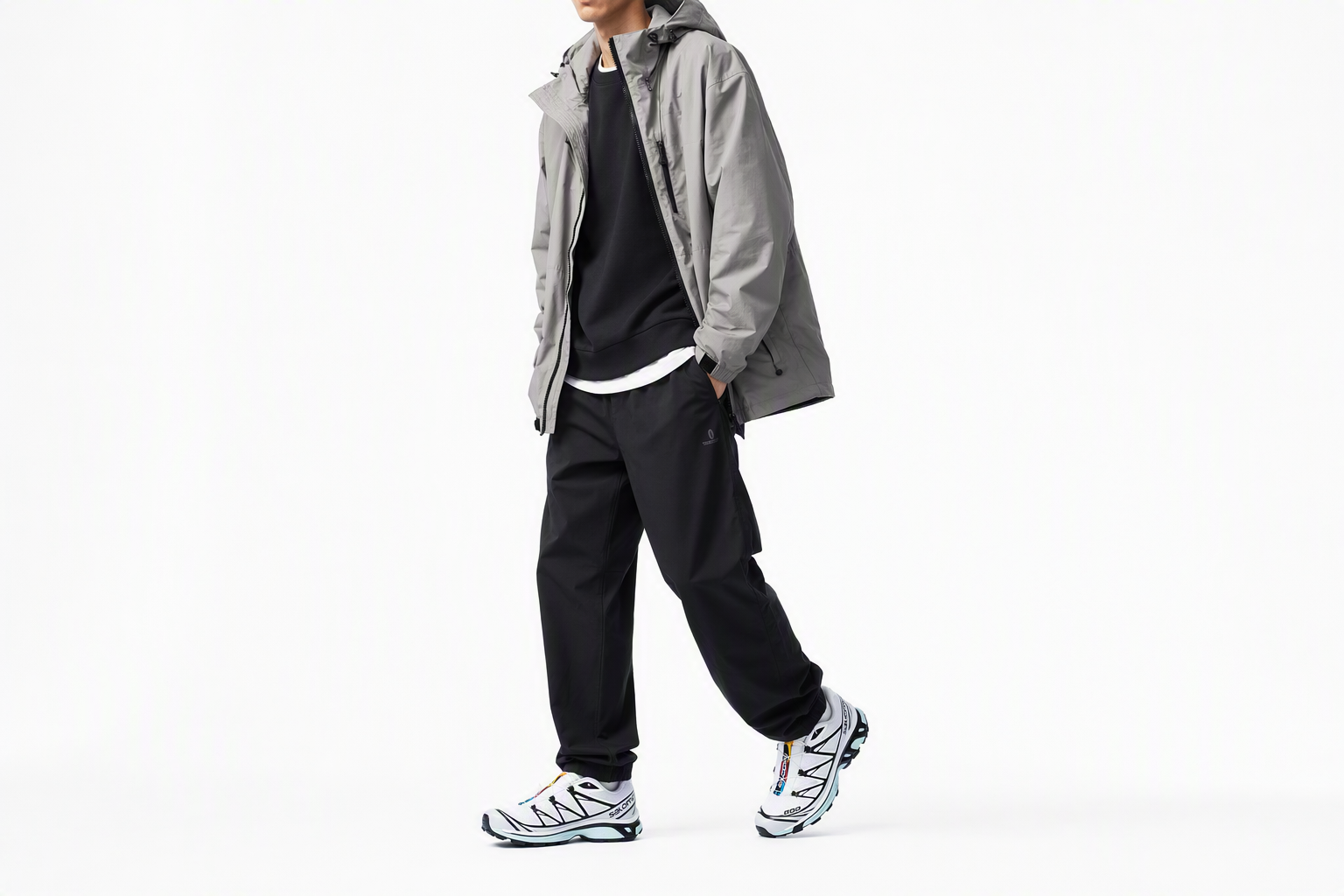 Order SALOMON薩洛蒙 XT-6 哈士奇 戶外 潮流 低筒 跑步鞋 男女同款 黑白藍