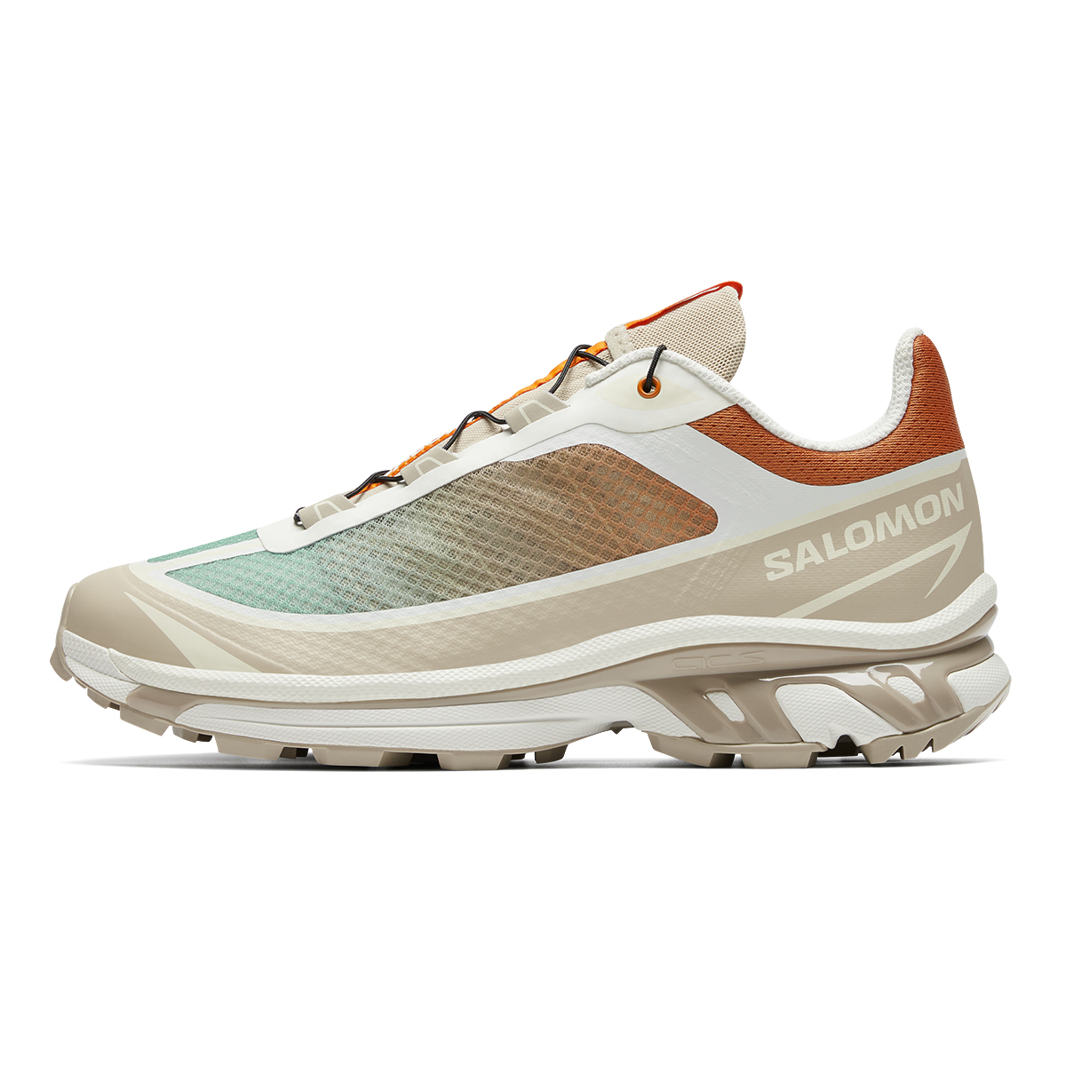 Salomon XT-6 FT White Brown Urban Running Shoes - Breathable & Cushioned. 477744