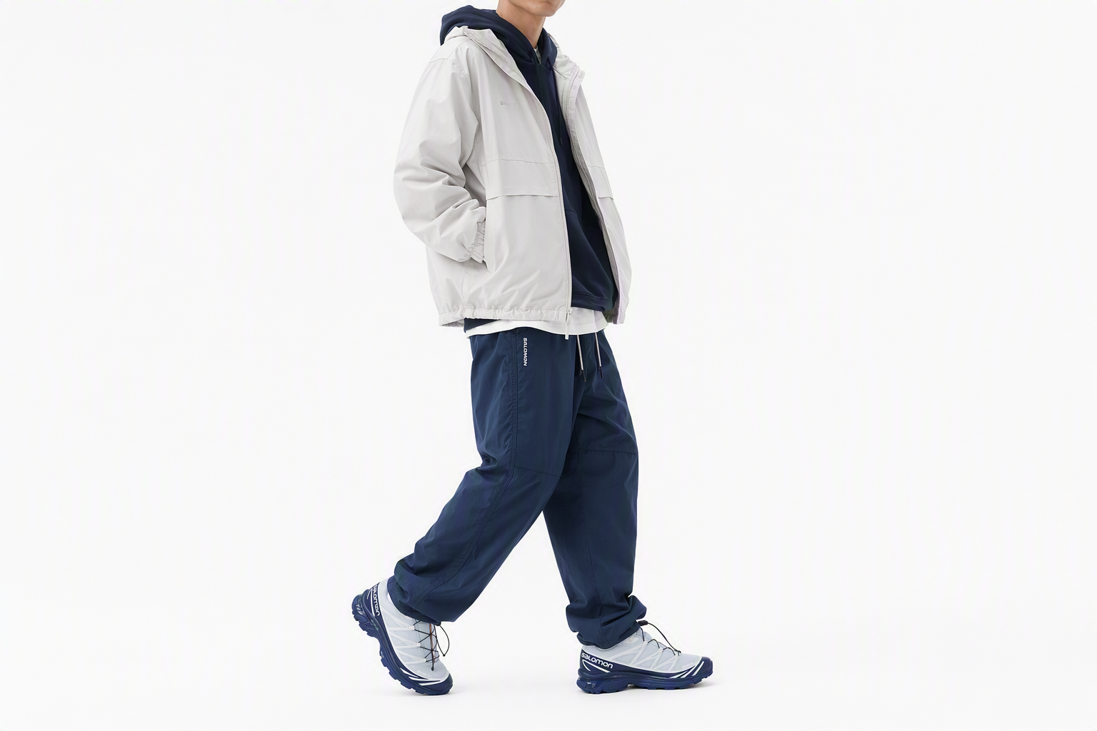 Order SALOMON薩洛門 XT-6 防滑耐磨 低筒 跑步鞋 男款 藍白