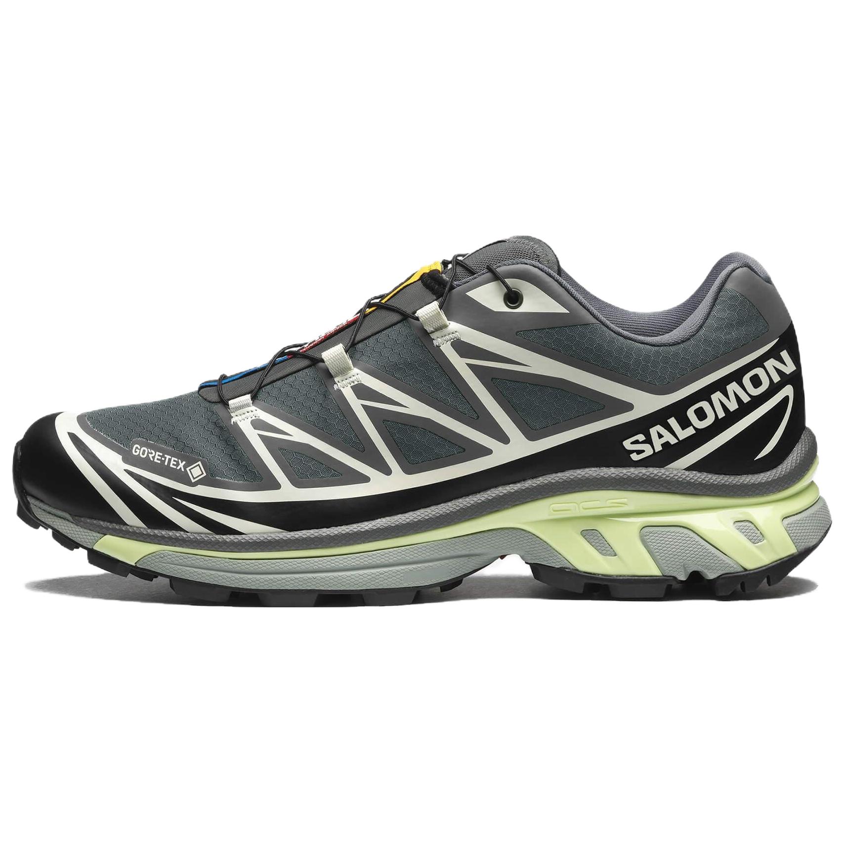 Salomon XT-6 Green Black Trail Running Shoes - Comfortable & Durable. L47581300-GRN