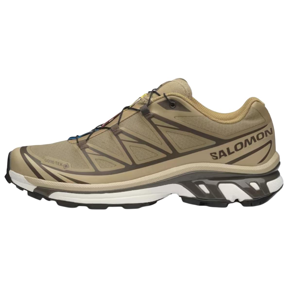 Salomon XT-6 GTX Waterproof Trail Running Shoes Brown Lightweight Comfort 479750