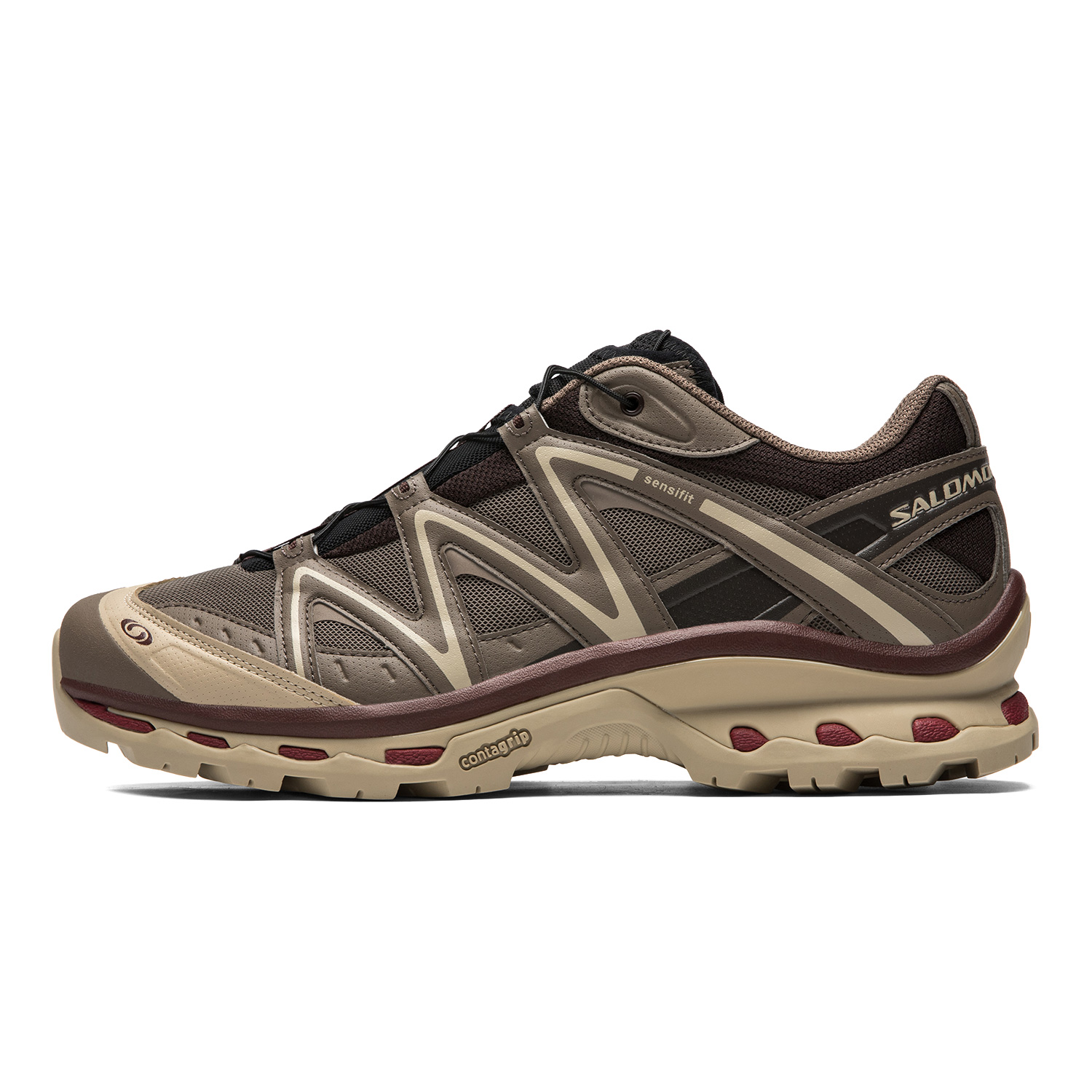Salomon XT-Quest Brown/Yellow Trail Running Shoes - Stylish & Breathable. 478850
