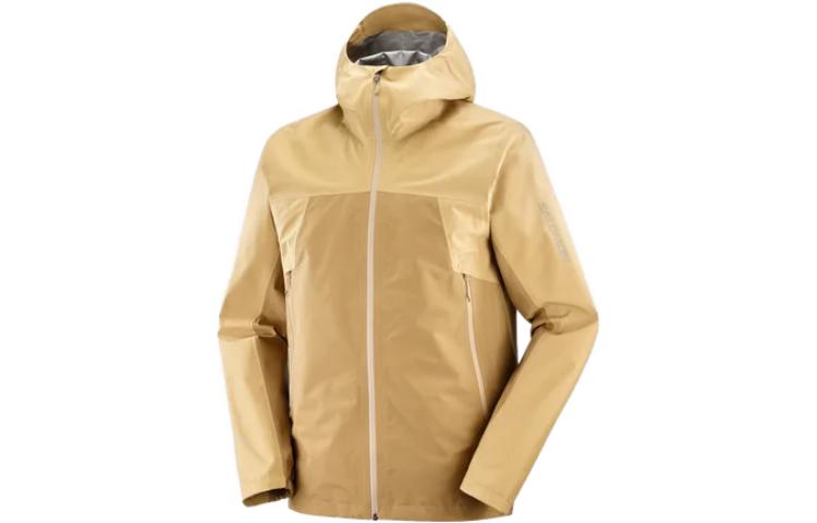 Salomon Yellow Graphic Print Hoodie Zip-Up Jacket LC2001400