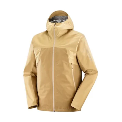 Salomon Yellow Graphic Print Hoodie Zip-Up Jacket LC2001400