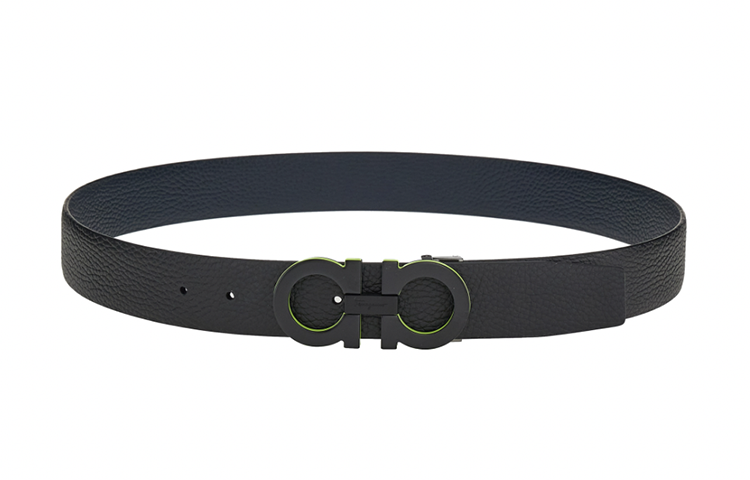 Salvatore Ferragamo  Reversible Horsebit Belt Black 3.5cm Wide. 670017-758674 圖 2