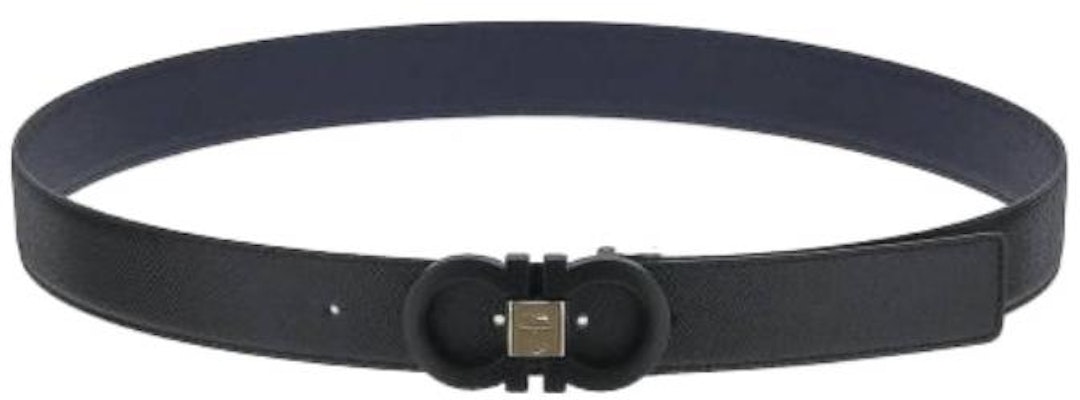 Salvatore Ferragamo Tali Pinggang Kulit Boleh Balik Hitam/Biru Lebar 3.5cm 679535754208 Lookbook Salvatore Ferragamo Tali Pinggang Kulit Boleh Balik Hitam/Biru Lebar 3.5cm 679535754208